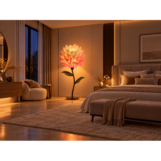 Decorațiune florală LED Protea 1,5 m