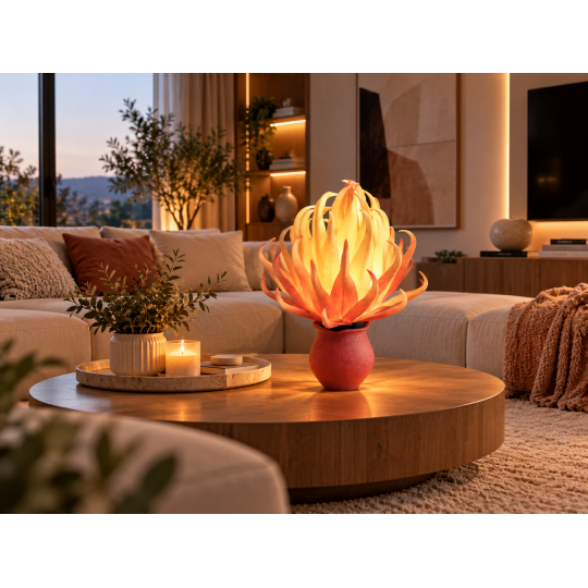 Decorațiune LED Aloe vera în ghiveci 45 × 25 cm