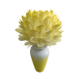 Decorațiune florală LED Protea regală în ghiveci 45 × 25 cm