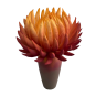 Decorațiune LED florală Floarea de foc în ghiveci 65 × 40 cm