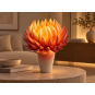Decorațiune LED florală Floarea de foc în ghiveci 65 × 40 cm