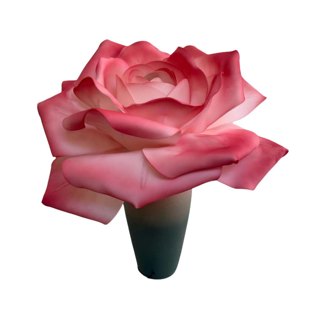 Decorațiune florală LED Trandafir în ghiveci 65 × 50 cm