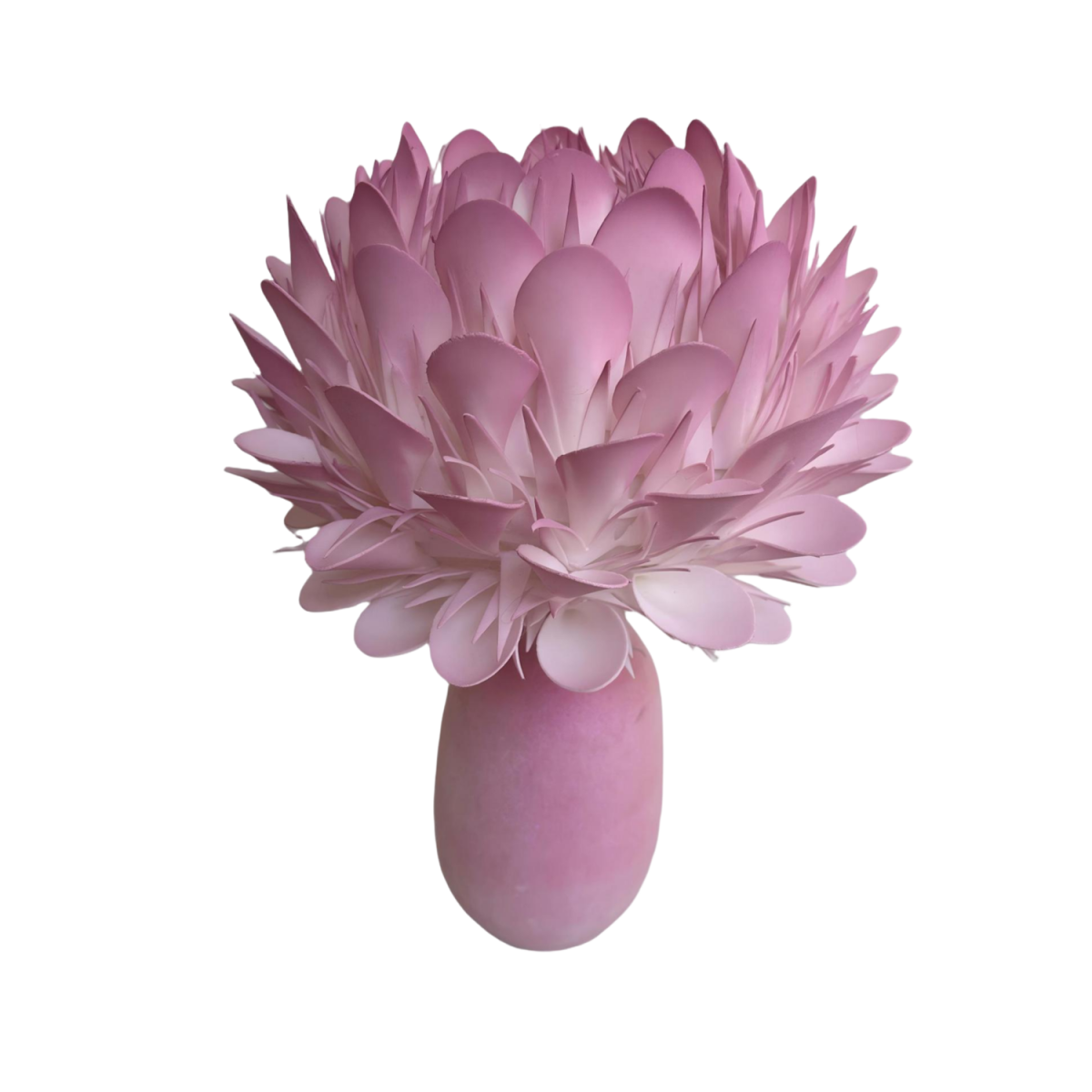 Decorațiune florală LED Protea regală în ghiveci 46 × 30 cm
