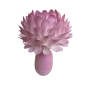 Decorațiune florală LED Protea regală în ghiveci 46 × 30 cm