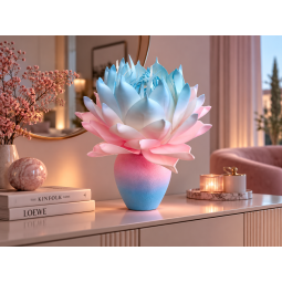Decorațiune florală LED Magnolia în ghiveci 55 × 35 cm
