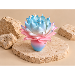 Decorațiune florală LED Magnolia în ghiveci 55 × 35 cm