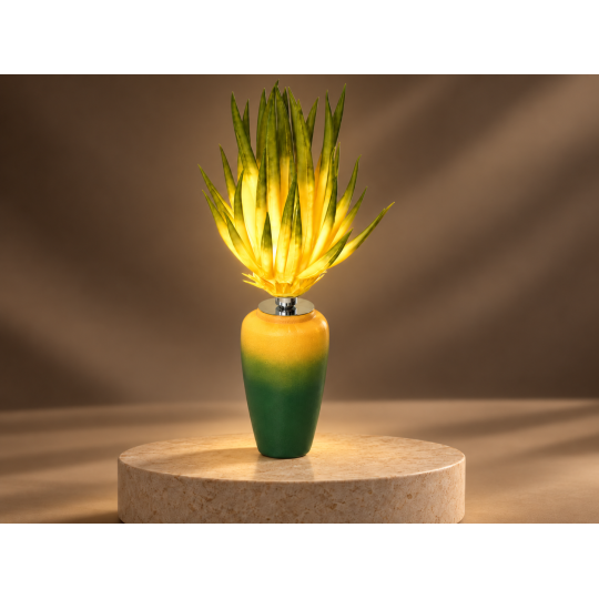 Decorațiune LED Aloe vera în ghiveci 80 × 40 cm