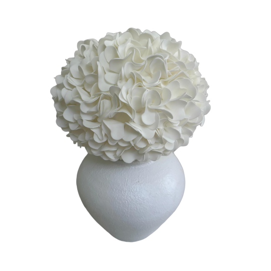 Decorațiune florală LED Hortensie în ghiveci 55 × 35 cm