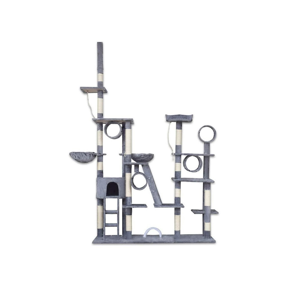 Stav pentru pisici de dimensiuni XXL de culoare gri