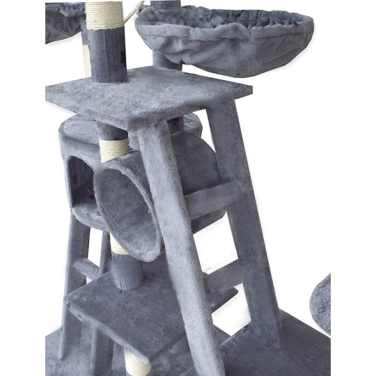 Stav pentru pisici de dimensiuni XXL de culoare gri