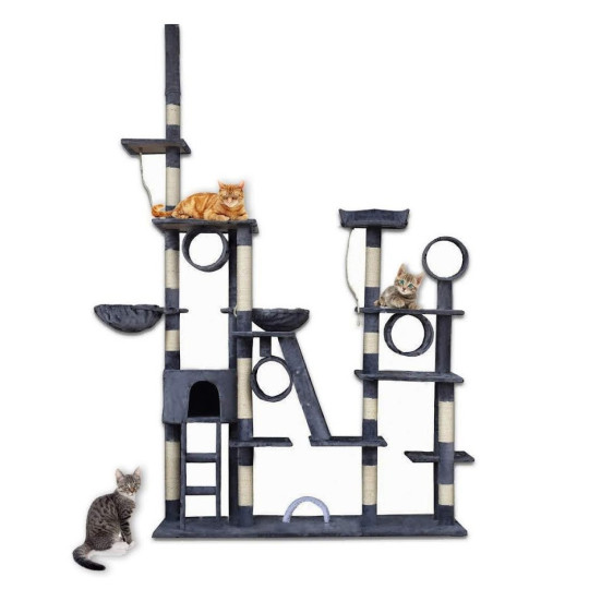 XXL zgârie pentru pisici în culoare gri închis