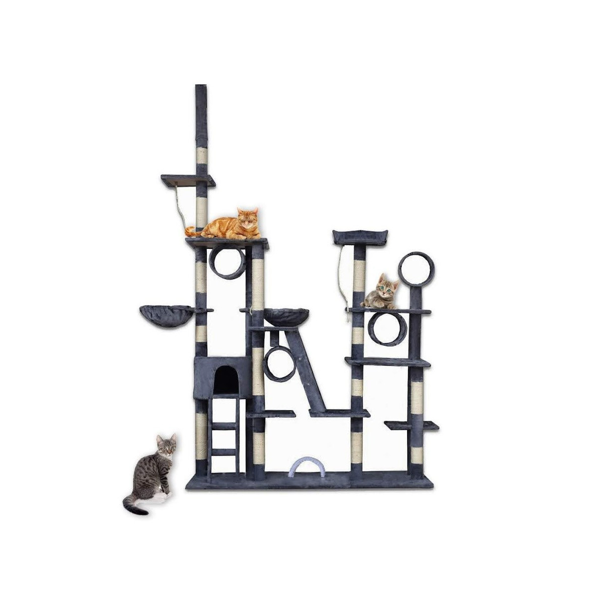 XXL zgârie pentru pisici în culoare gri închis