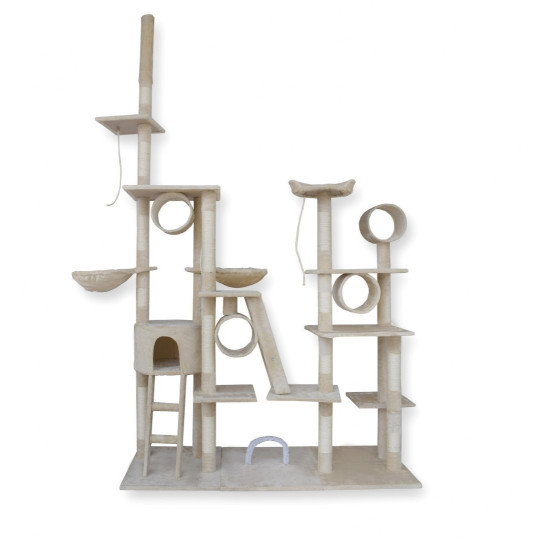Ansamblu de joacă XXL bej pentru pisici