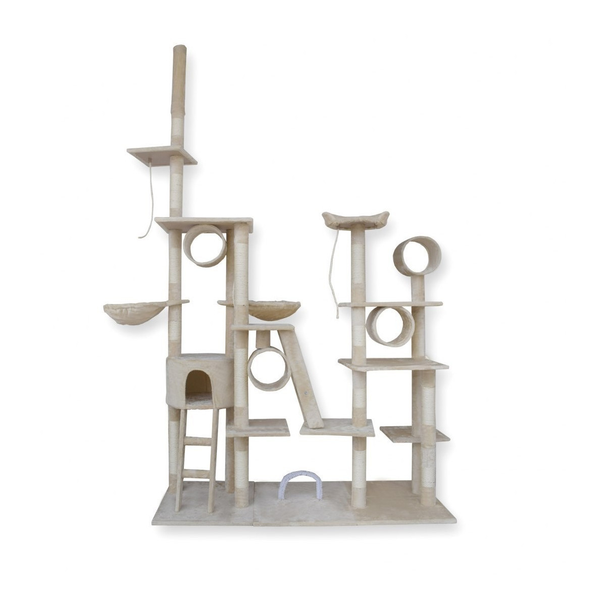 Ansamblu de joacă XXL bej pentru pisici