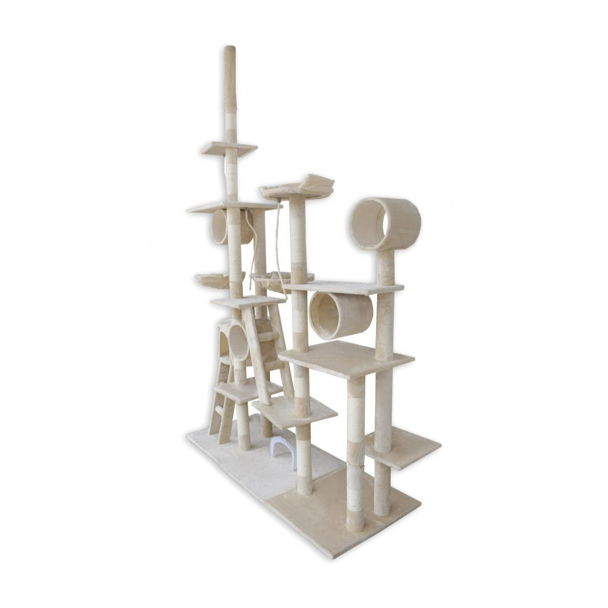 Ansamblu de joacă XXL bej pentru pisici