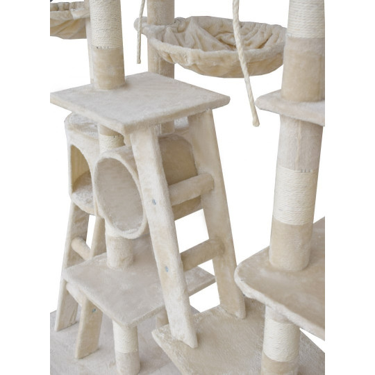 Ansamblu de joacă XXL bej pentru pisici