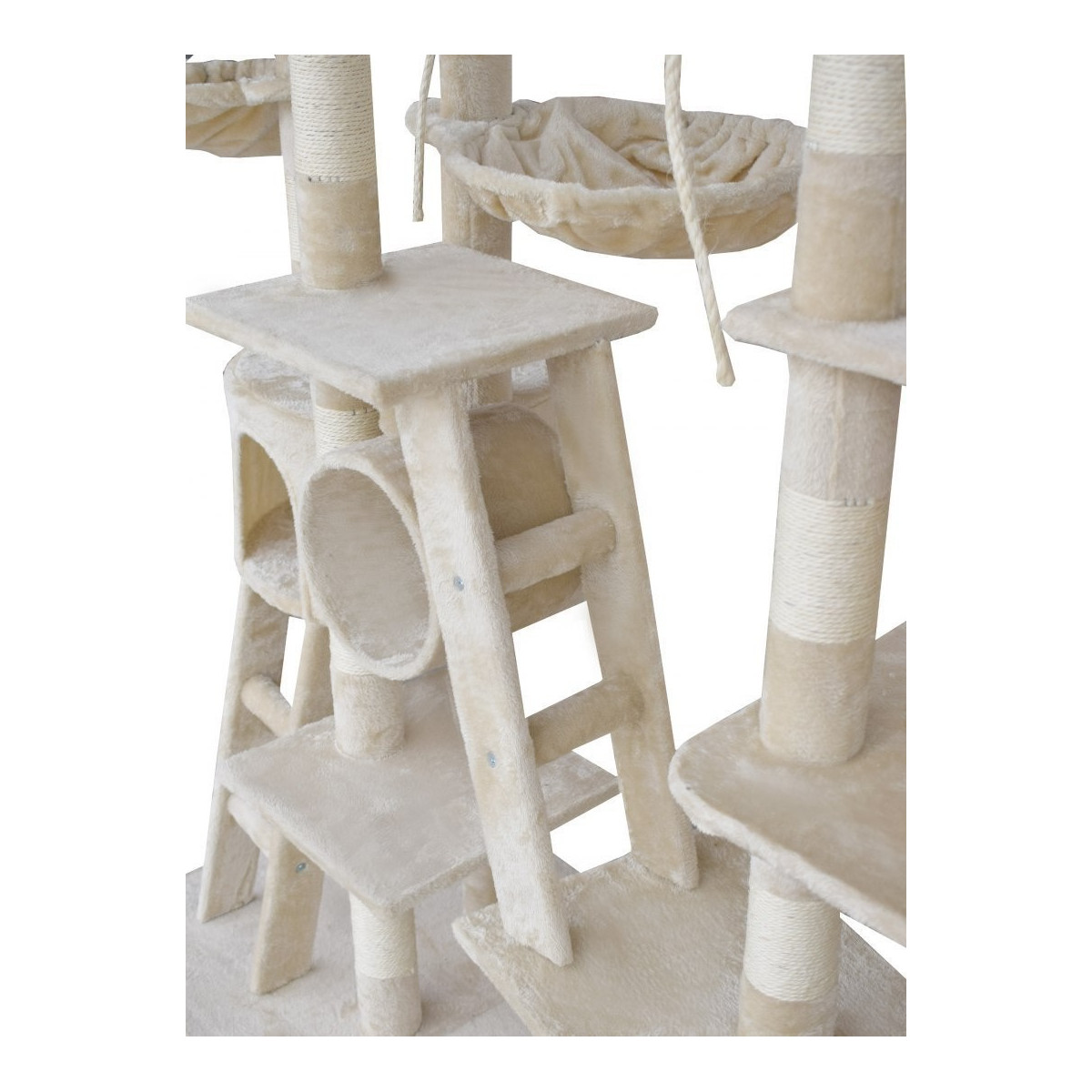 Ansamblu de joacă XXL bej pentru pisici