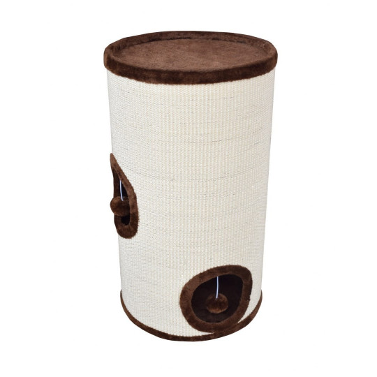 Tunel pentru pisici, culoare maro, 70 cm