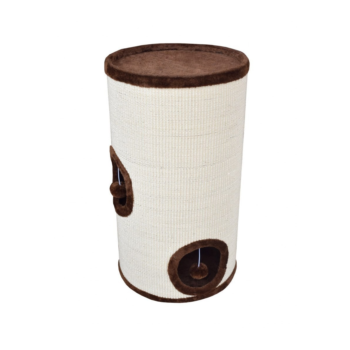 Tunel pentru pisici, culoare maro, 70 cm