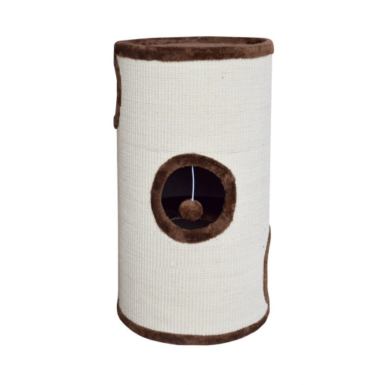 Tunel pentru pisici, culoare maro, 70 cm