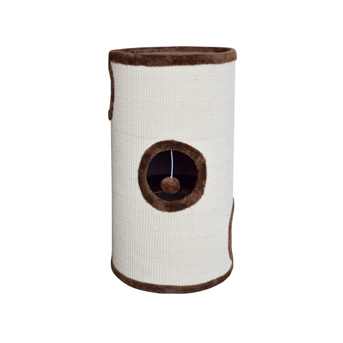 Tunel pentru pisici, culoare maro, 70 cm