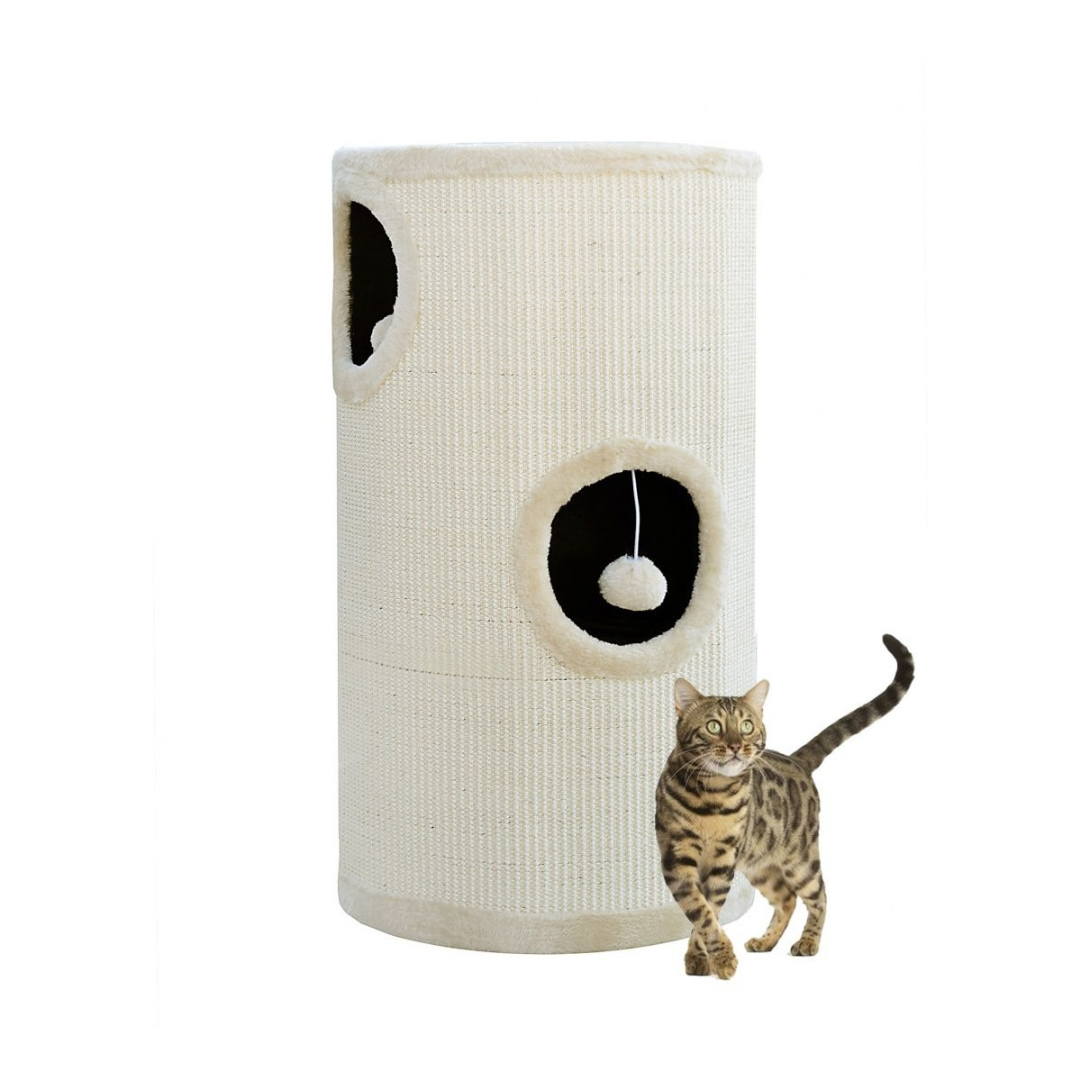 Drapak pentru pisici 70 cm în culoarea bej