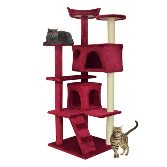 Pelech de lux pentru pisici de culoare roșie