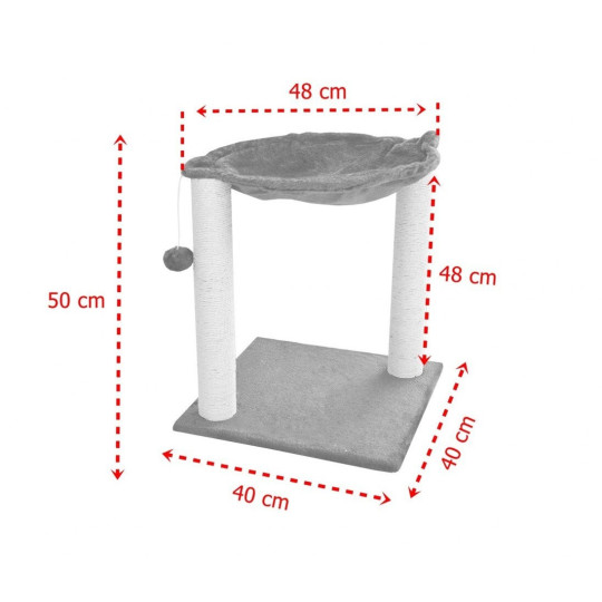 Luxus scratching post pentru pisici de culoare gri