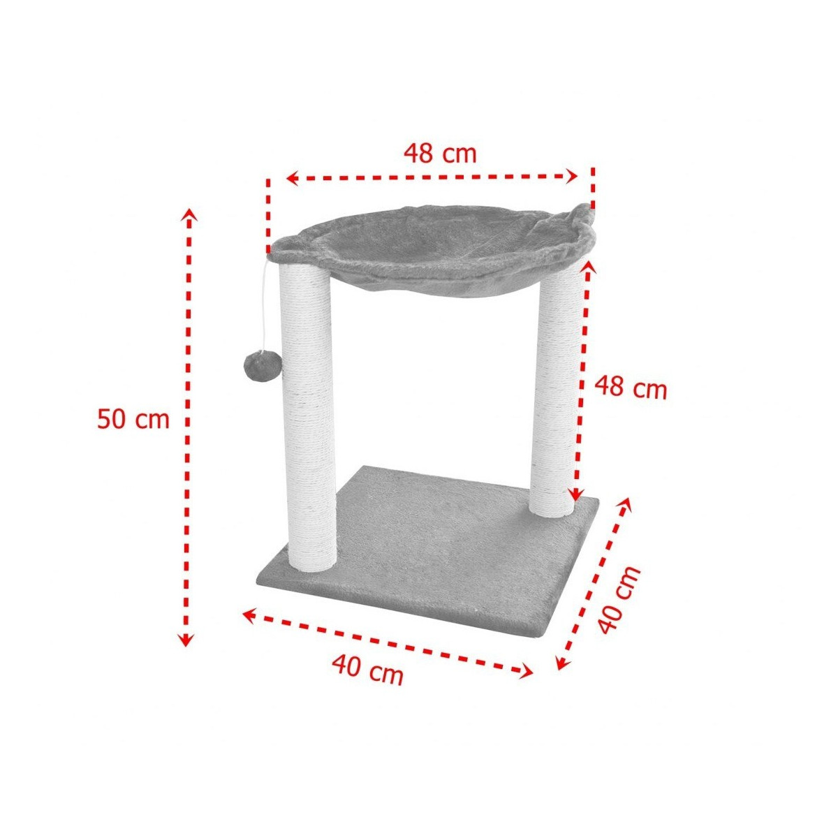 Luxus scratching post pentru pisici de culoare gri