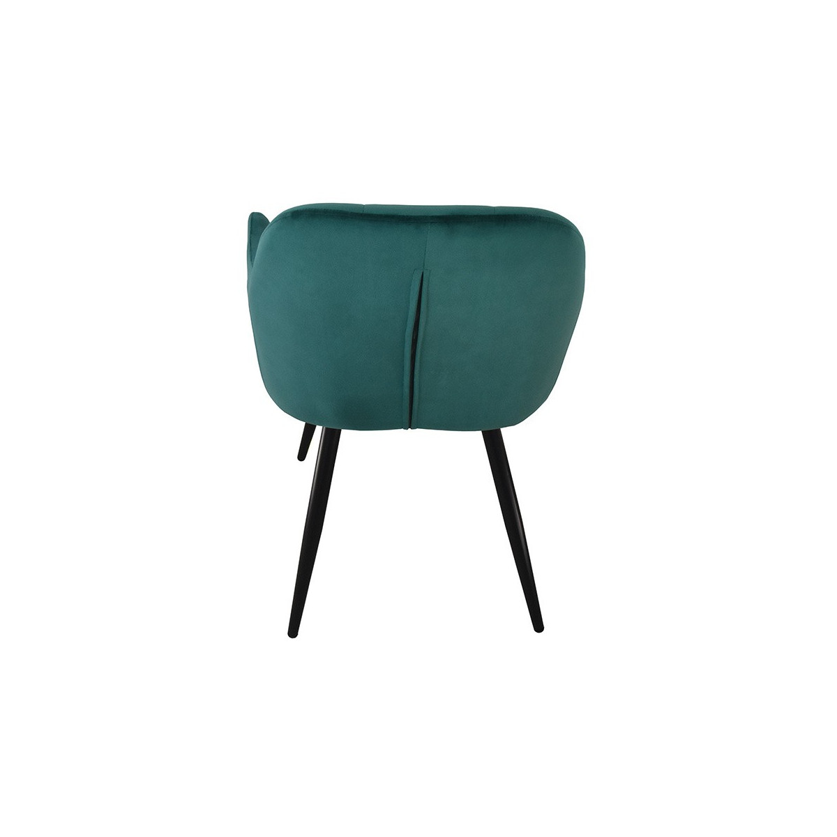 Scaunele din catifea cusute, de culoare verde - 2 bucăți