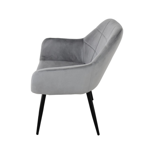 Scaune aranjate de calitate în culoarea gri - 2 bucăți la prețul de