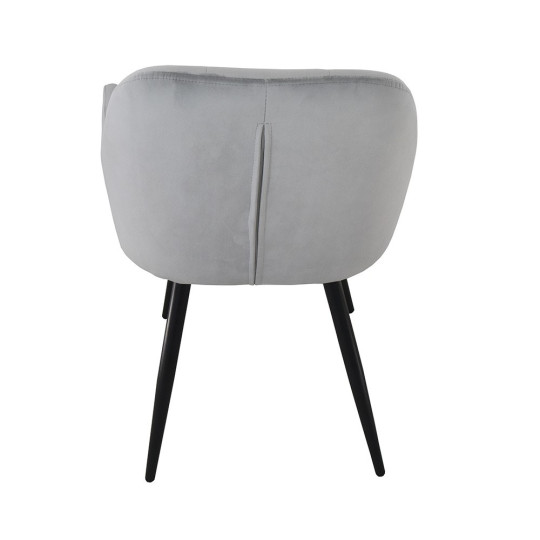 Scaune aranjate de calitate în culoarea gri - 2 bucăți la prețul de