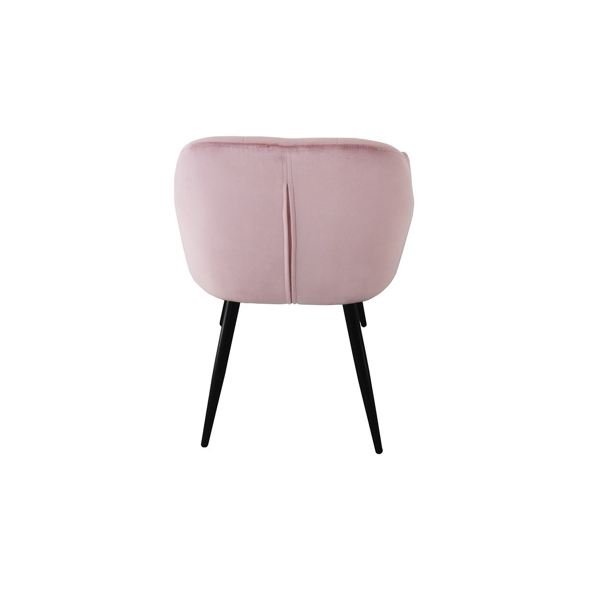 Scaune din velur cusute în culoarea roz - 2 bucăți în set