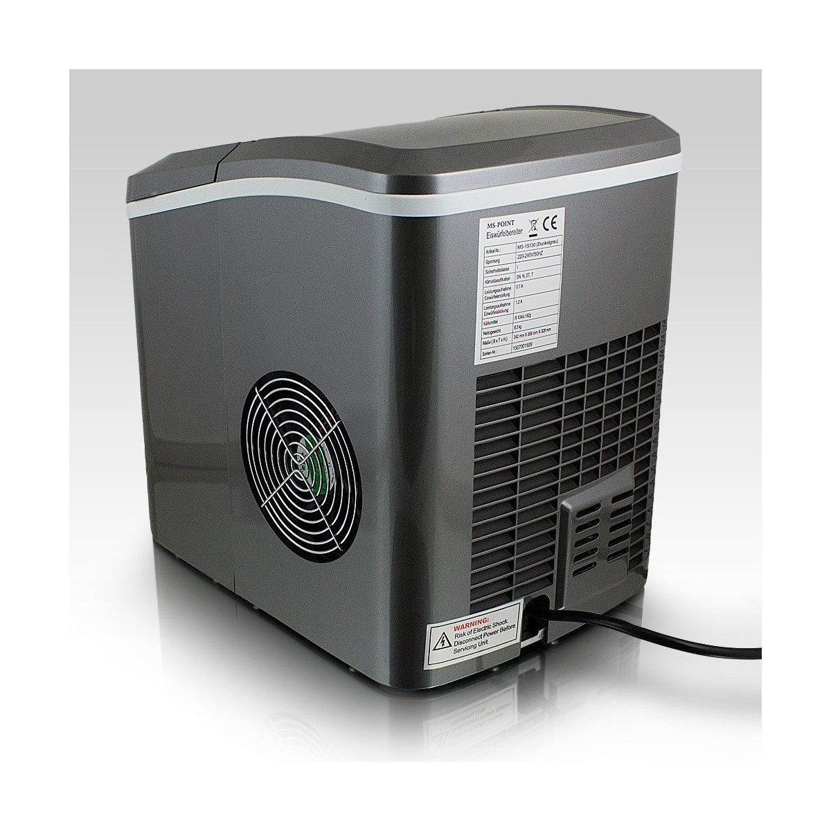 Generator de gheață de calitate de culoare gri