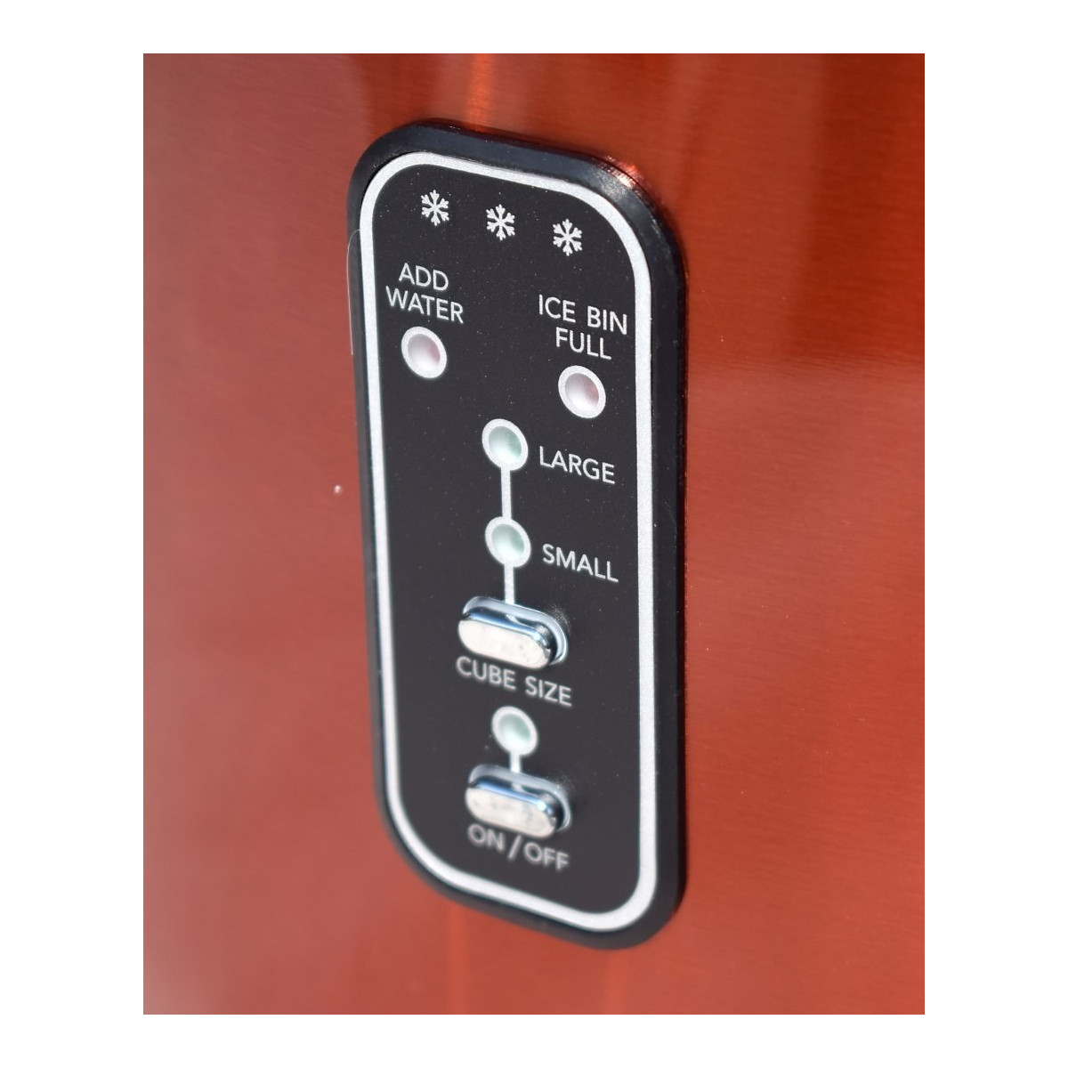 Fabricant de gheață de culoare portocalie