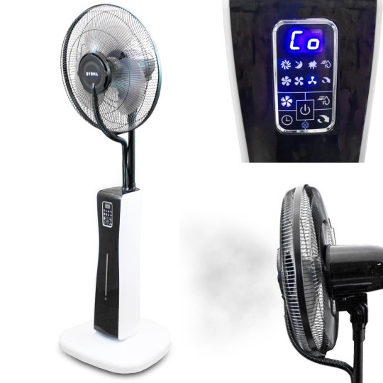 Ventilator LED cu umidificator de aer
