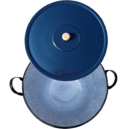 Cazan smaltat de 50 L cu capac