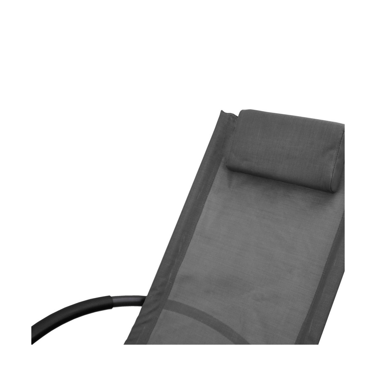 Scaun de grădină de culoare gri cu pernuță