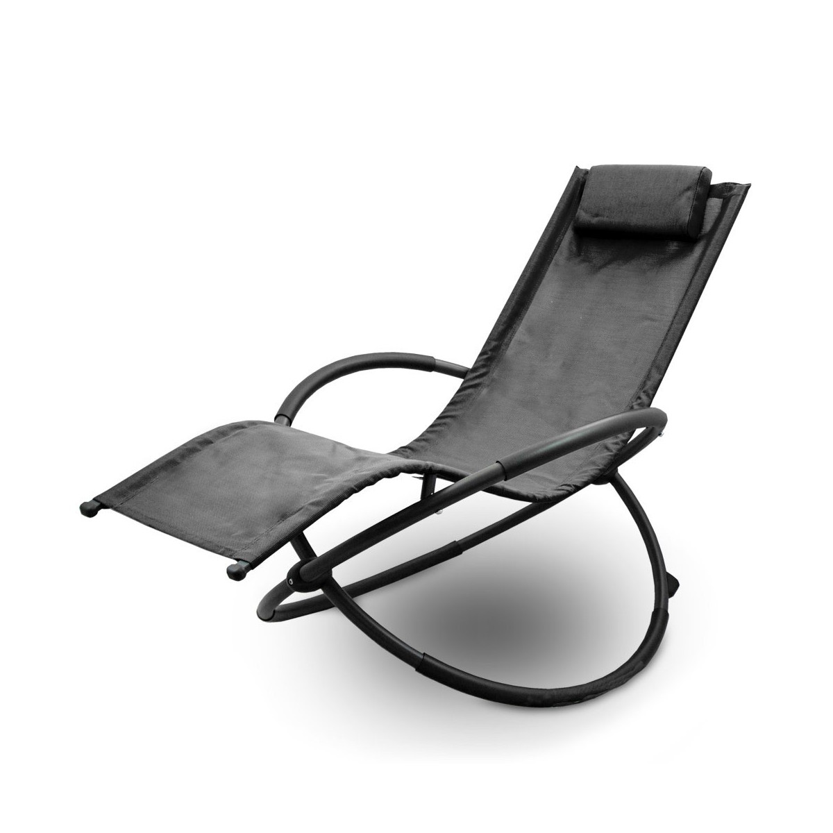 Scaun swinging de grădină de culoare gri