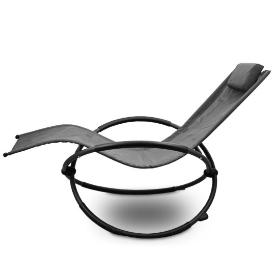 Scaun swinging de grădină de culoare gri