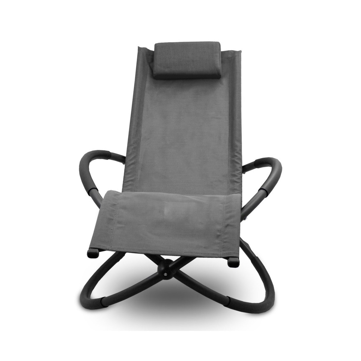 Scaun swinging de grădină de culoare gri