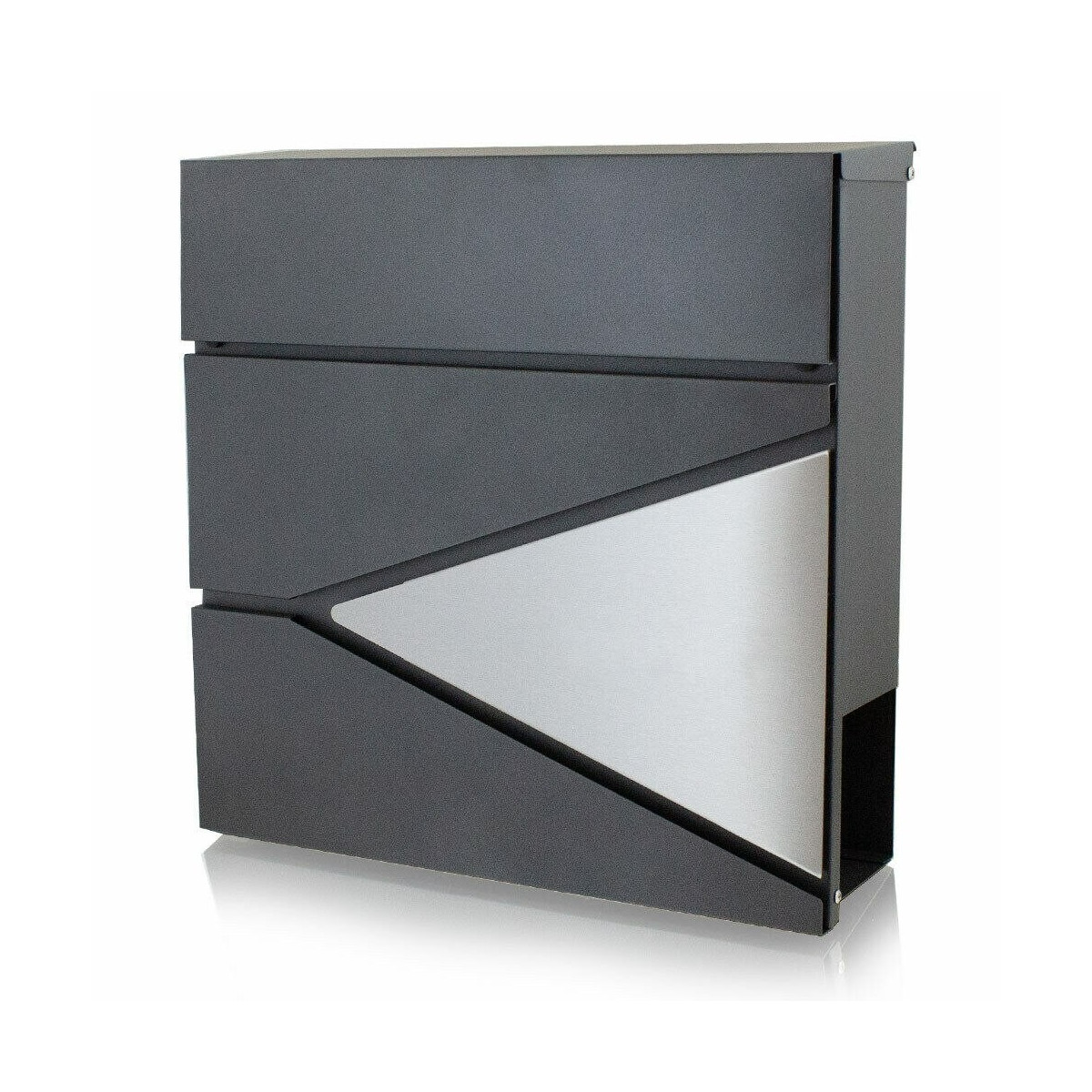 Cutia poștală de culoare gri