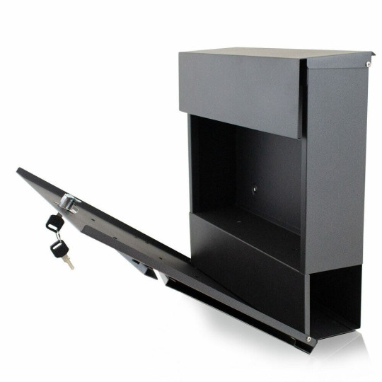 Cutia poștală de culoare gri