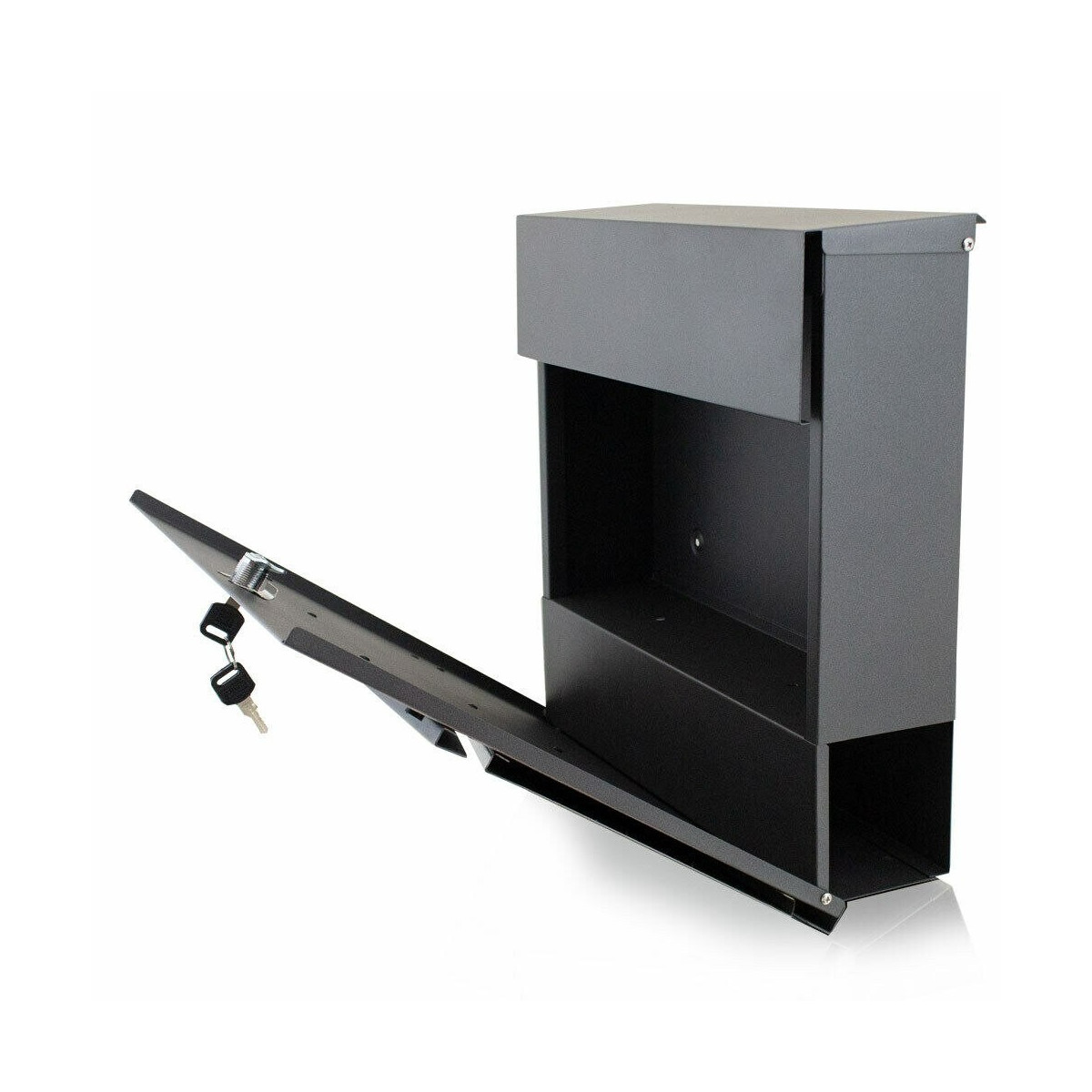 Cutia poștală de culoare gri