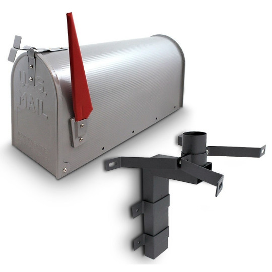 Cutia poștală americană de culoare argintie