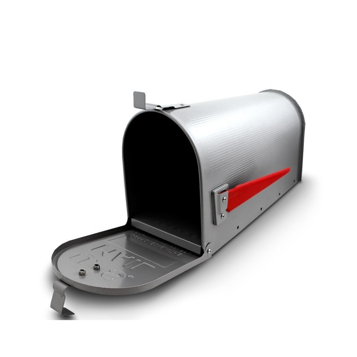 Cutia poștală americană de culoare argintie