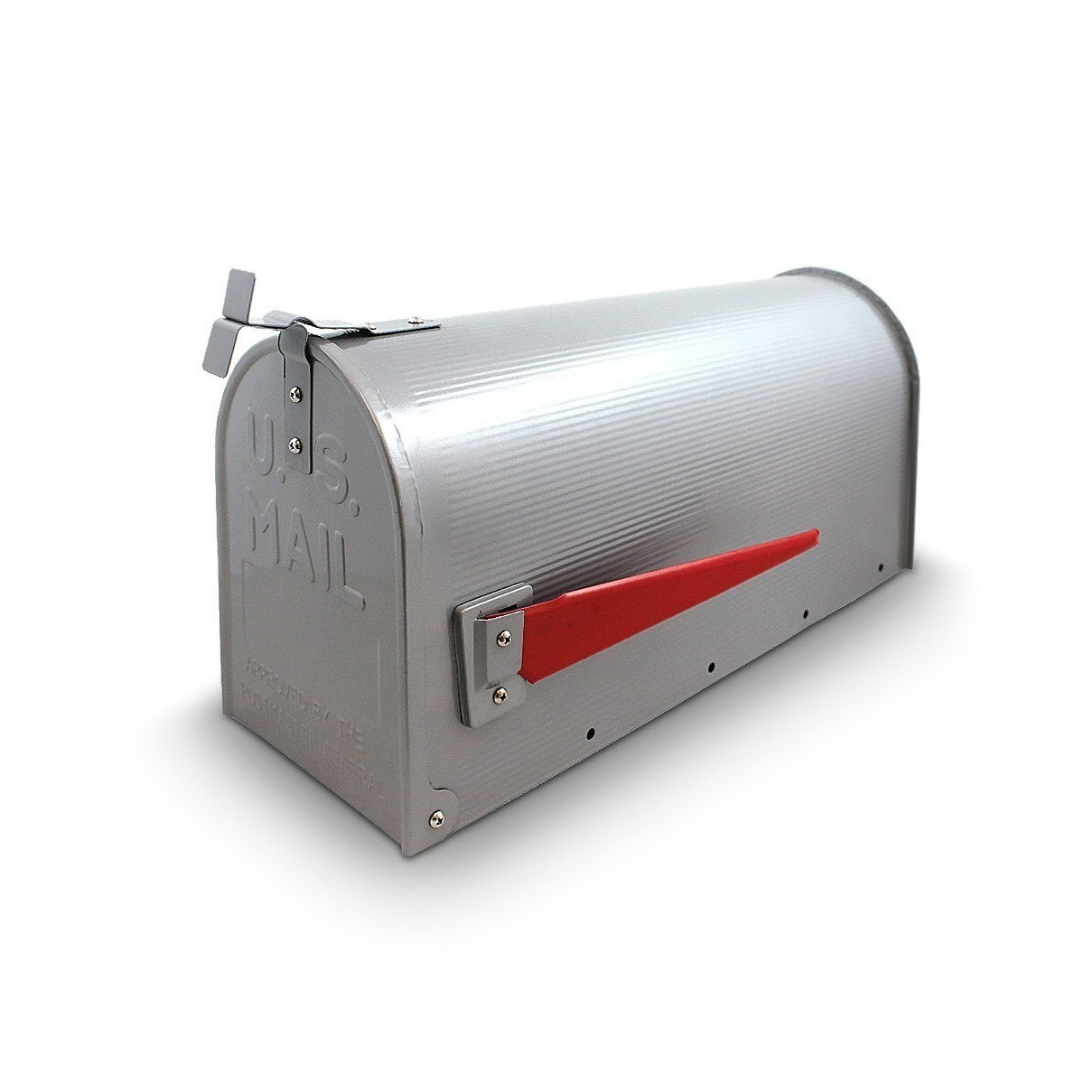 Cutia poștală americană de culoare argintie