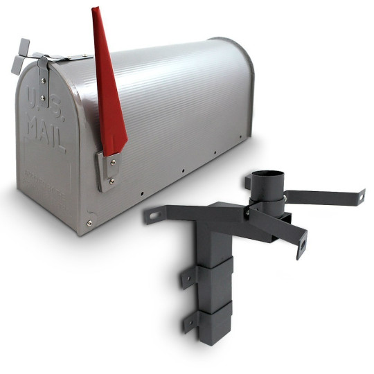 Cutia poștală americană de culoare argintie