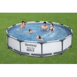 Piscina supraterană cu întărire cu dimensiunea de 366x76 cm