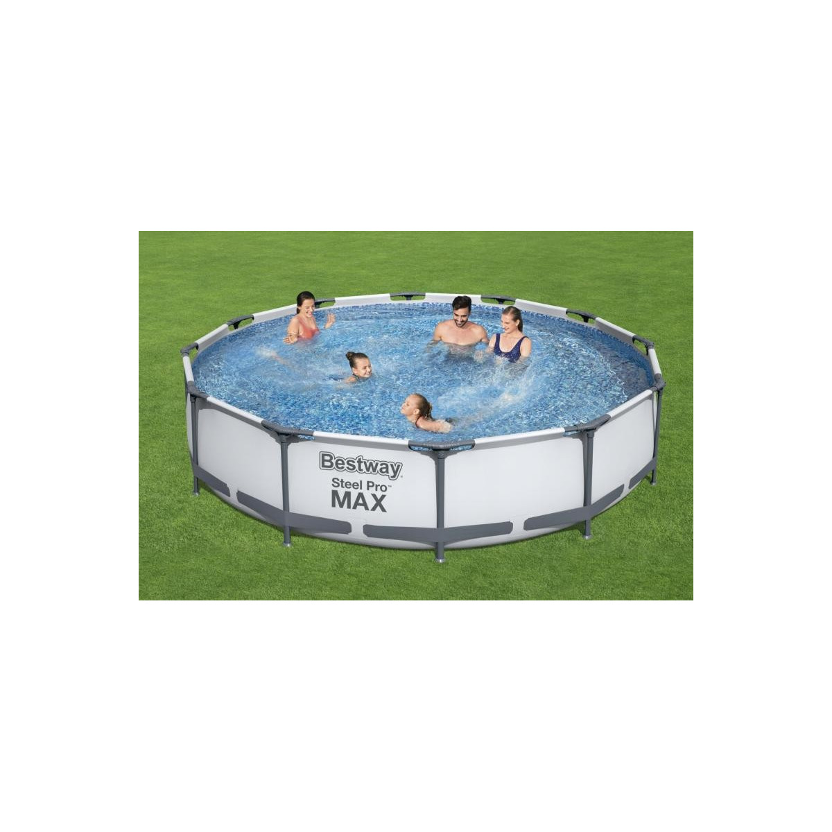 Piscina supraterană cu întărire cu dimensiunea de 366x76 cm